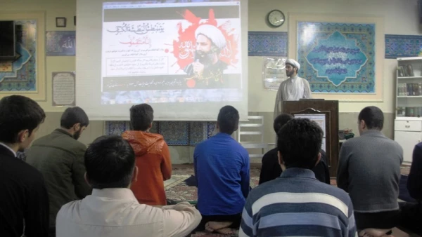 قرائت بیانیه و مراسم بزرگداشت شهادت شیخ شهید نمر باقر النمر
 2