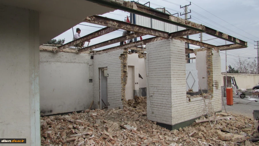 آغاز بازسازی و بهسازی سردر و نمای بیرونی پردیس حکیم فردوسی البرز 2