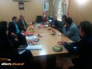 بازدید مدیر کل نظارت، ارزیابی سازمان مرکزی  از مدیریت استانی پردیس های استان البرز