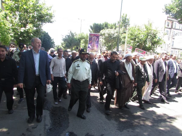 شرکت مسئولین دانشگاه فرهنگیان استان البرز در راهپیمایی روز جهانی قدس 2