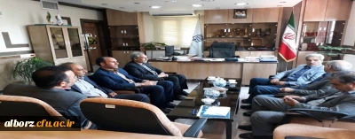 جلسه مشترک دانشگاه فرهنگیان  و اداره کل نوسازی و تجهیز مدارس استان البرز