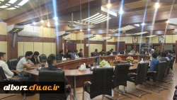 جلسه کمیته فرهنگی با موضوع نحوه امداد رسانی به سیل زدگان در پردیس حکیم فردوسی البرز برگزار گردید
 2