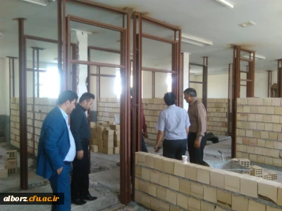 بازدید مهندس قانی، ناظرفنی و عمرانی اداره کل نوسازی وتجهیز مدارس استان از پروژه ساخت خوابگاههای دانشجویی در پردیس حکیم فردوسی البرز