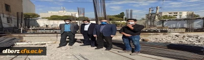 بازدید کارشناسان دفتر فنی سازمان مرکزی دانشگاه فرهنگیان از روند ساخت پروژه ساختمان اداری -آموزشی پردیس حکیم فردوسی البرز