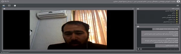 برگزاری جلسه مشترک واحد آموزش با، استادان، مدیران گروه،دانشجویان و معاونت آموزشی پردیس حکیم فردوسی درخصوص وضعیت کلاس های آموزشی 2