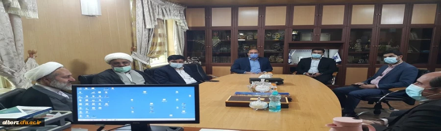 بازدید حجت الاسلام و المسلمین حاج آقا تقوی  از پردیس حکیم فردوسی استان البرز 2