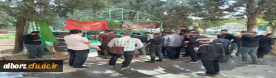 برپایی موکب هیئت دانشجویی قمر بنی هاشم و برگزاری مراسم عزاداری سید و سالار شهیدان 