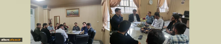 نشست هماهنگی شورای انجمن ورزشی با حضور معاونت دانشجویی پردیس و اعضای شورا برگزار گردید. 2