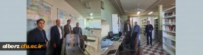 بازدید جناب آقای دکتر قبادیان از کتابخانه پردیس حکیم فردوسی 