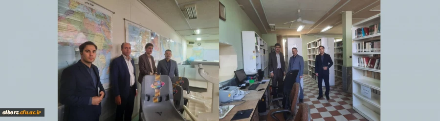 بازدید جناب آقای دکتر قبادیان از کتابخانه پردیس حکیم فردوسی  2