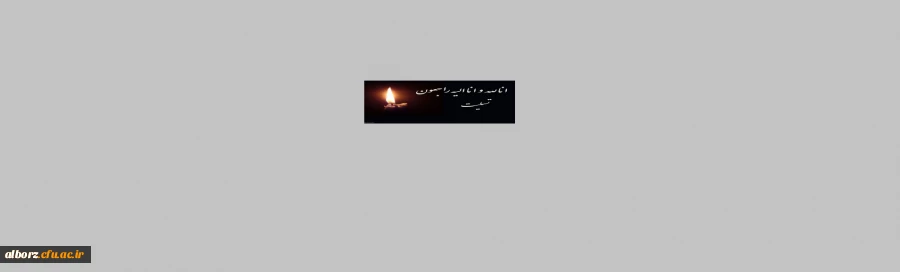 انالله و انا الیه راجعون
 همکار ارجمند جناب آقای وحید محمدی
 2