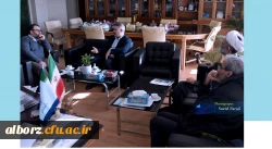 جلسه ای فی مابین دکتر قبادیان رئیس محترم دانشگاه فرهنگیان استان البرز  و دکتر حسن بیگی رئیس محترم دانشگاه خوارزمی البرز و معاونین ایشان 2