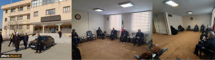 دیدار مسئولین محترم دانشگاه فرهنگیان با حجت الاسلام والمسلمین آقای صفدری امام جمعه محترم شهرستان مهستان و بازدید از ساختمان پیام نور 2