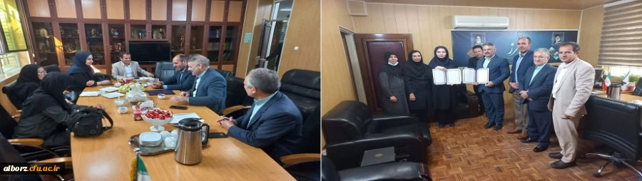 انعقاد تفاهم نامه دانشگاه فرهنگیان با مرکز بهداشت شهرستان فردیس  2