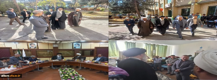 حضور و بازدید نماینده ولی فقیه و امام جمعه محترم فردیس از دانشگاه حکیم فردوسی البرز 2