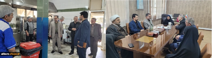 بازدید مروتی معاون برنامه ریزی و توسعه منابع دانشگاه فرهنگیان و ابراهیمی معاون فرهنگی دانشگاه فرهنگیان از پردیس امیر کبیر البرز 2