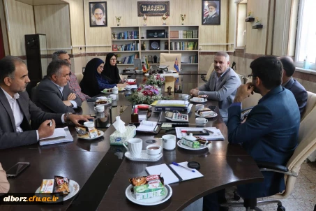 برگزاری جلسه هماهنگی ارزیابی معرفی شدگان چند برابر ظرفیت دانشگاه فرهنگیان البرز