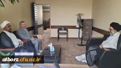 دیدار مسئولین دانشگاه فرهنگیان با امام جمعه شهرستان فردیس 3
