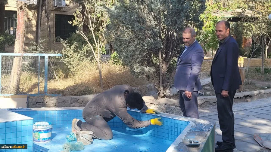 بازدید مدیر امور پردیس های استان البرز از طرح های عمرانی  2