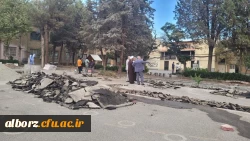 بازدید مدیر امور پردیس های استان البرز از طرح های عمرانی  3