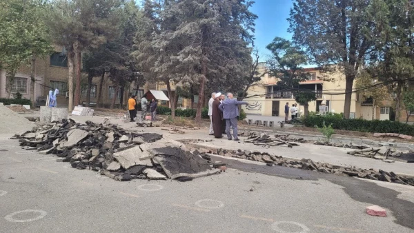 بازدید مدیر امور پردیس های استان البرز از طرح های عمرانی  3