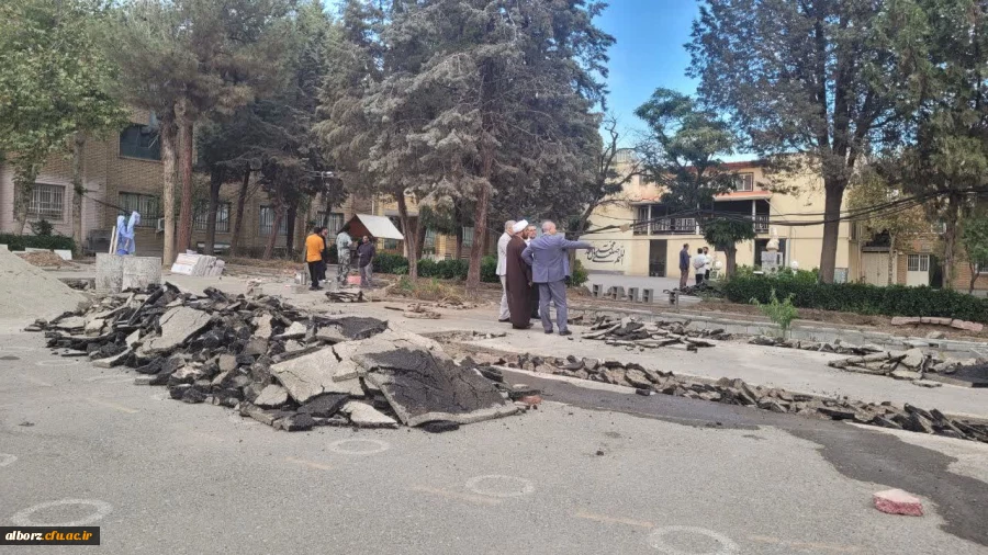 بازدید مدیر امور پردیس های استان البرز از طرح های عمرانی  3