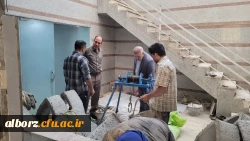 بازدید مدیر امور پردیس های استان البرز از طرح های عمرانی  4