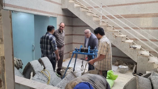 بازدید مدیر امور پردیس های استان البرز از طرح های عمرانی  4