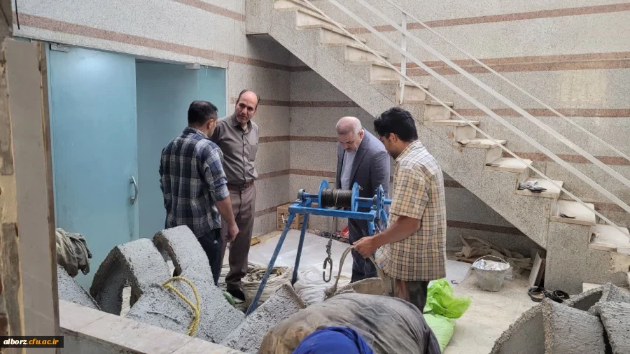 بازدید مدیر امور پردیس های استان البرز از طرح های عمرانی  4