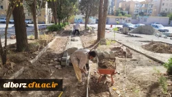 بازدید مدیر امور پردیس های استان البرز از طرح های عمرانی  5