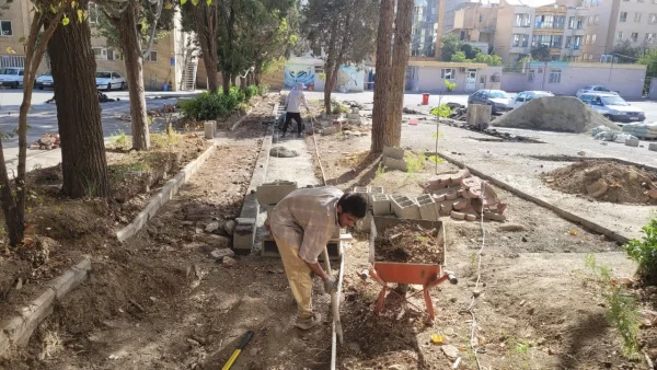 بازدید مدیر امور پردیس های استان البرز از طرح های عمرانی  5