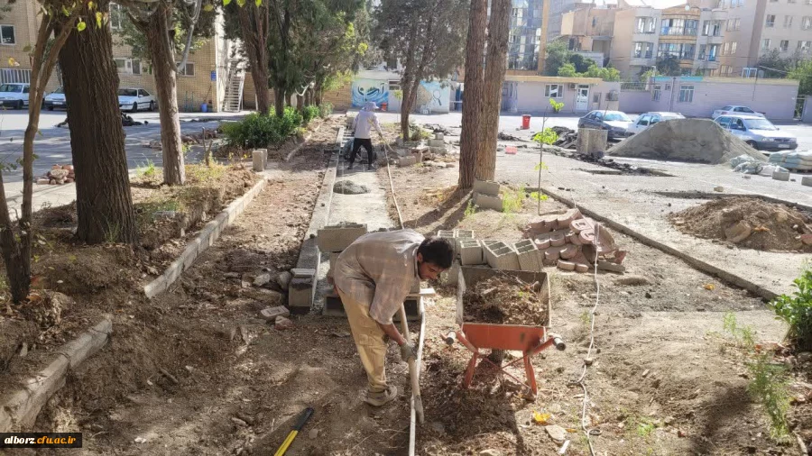 بازدید مدیر امور پردیس های استان البرز از طرح های عمرانی  5