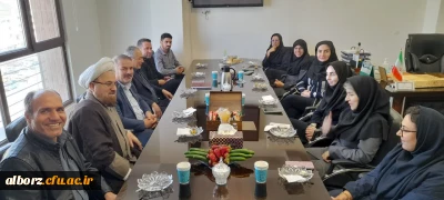 دیدار نوروزی ریاست دانشگاه فرهنگیان استان البرز با رئیس شبکه بهداشت و درمان فردیس 