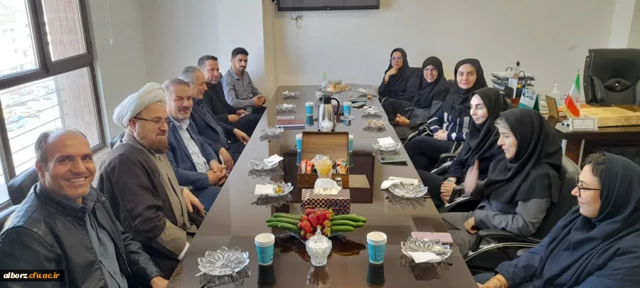 دیدار نوروزی ریاست دانشگاه فرهنگیان استان البرز با رئیس شبکه بهداشت و درمان فردیس  2