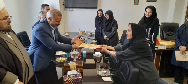 دیدار نوروزی ریاست دانشگاه فرهنگیان استان البرز با رئیس شبکه بهداشت و درمان فردیس  3