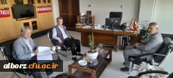 نشست رئیس دانشگاه فرهنگیان با مدیرعامل توزیع برق البرز 2