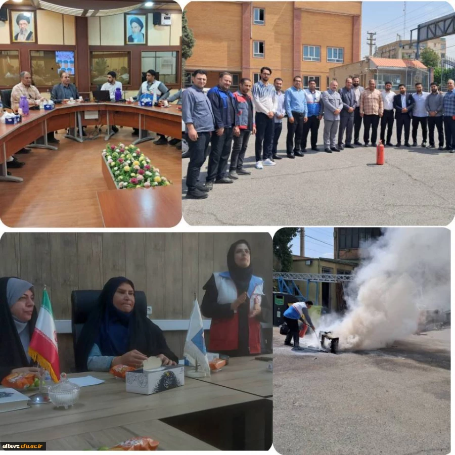 برگزاری دوره هلال احمر و آتش نشانی دانشگاه فرهنگیان استان البرز 2