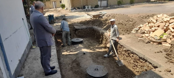 بازدید ریاست دانشگاه فرهنگیان استان البرز از پروژه اتصال شبکه ابفای پردیس امیر کبیر 6