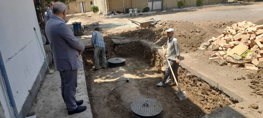 بازدید ریاست دانشگاه فرهنگیان استان البرز از پروژه اتصال شبکه ابفای پردیس امیر کبیر 6