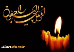 همکار گرامی جناب آقای  بهرام قبادی درگذشت فرزندگرامیتان رابه شما و خانواده محترم تسلیت عرض نموده 2